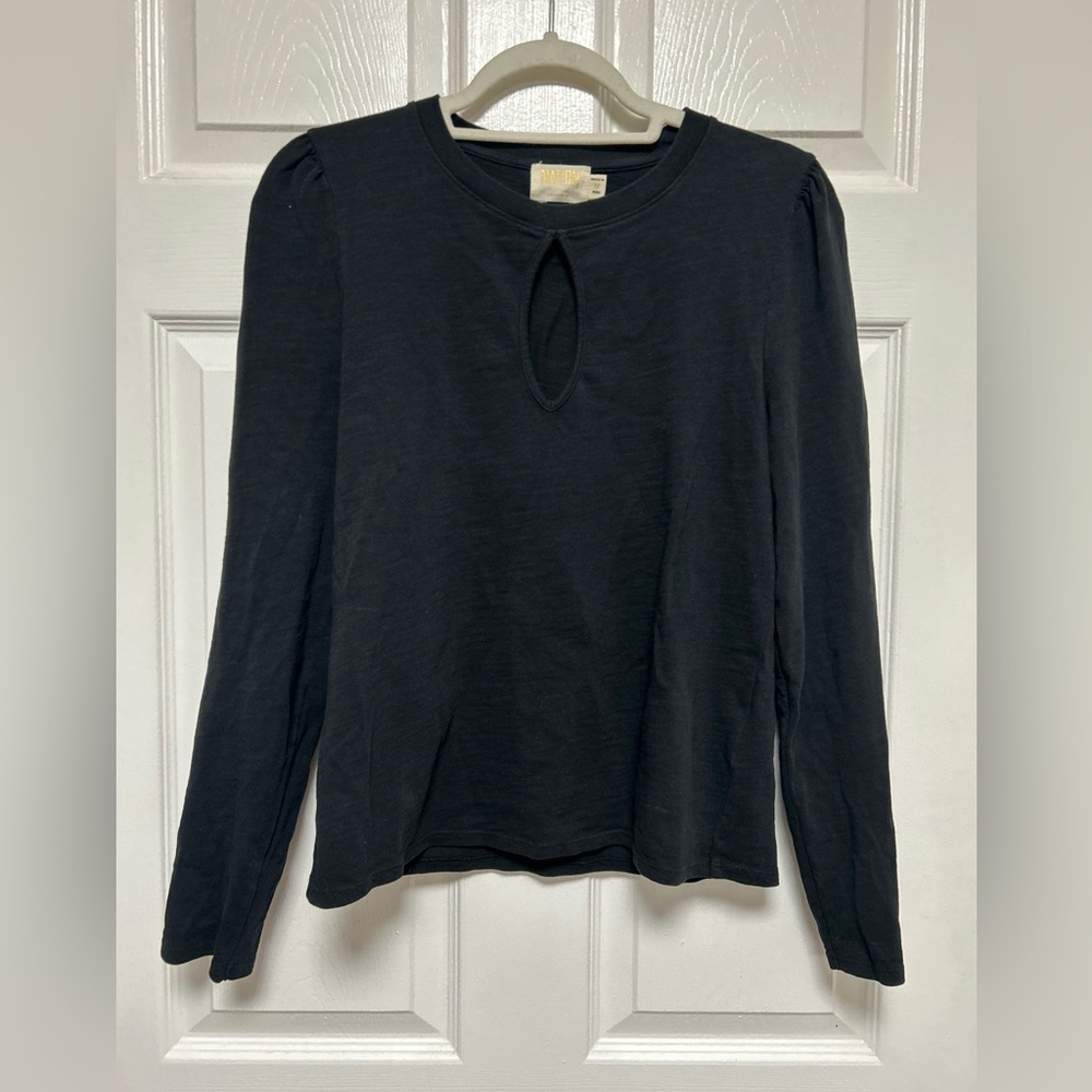 Nation Los Angeles Women’s Black Cotton Top Size M